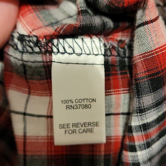 Cato plaid shirt with rhinestone studs - Picture 6 of 8